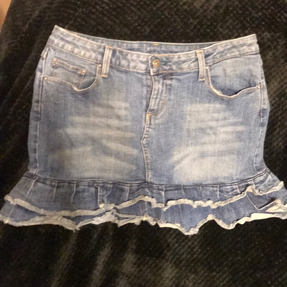 Y2k Wrangler jean mini skirt vintage